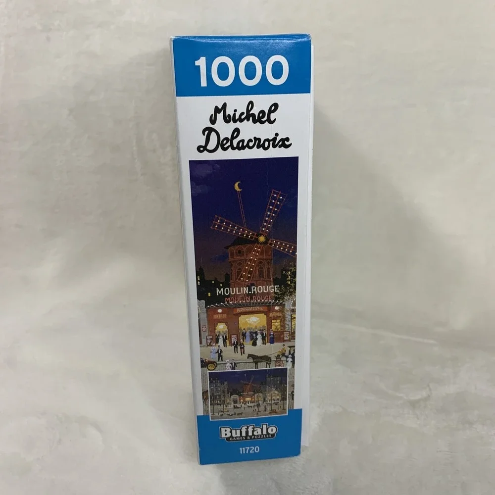 Buffalo Games Michel Delacroix Le Moulin Rouge 1000 Piece Jigsaw Puzzle New Open